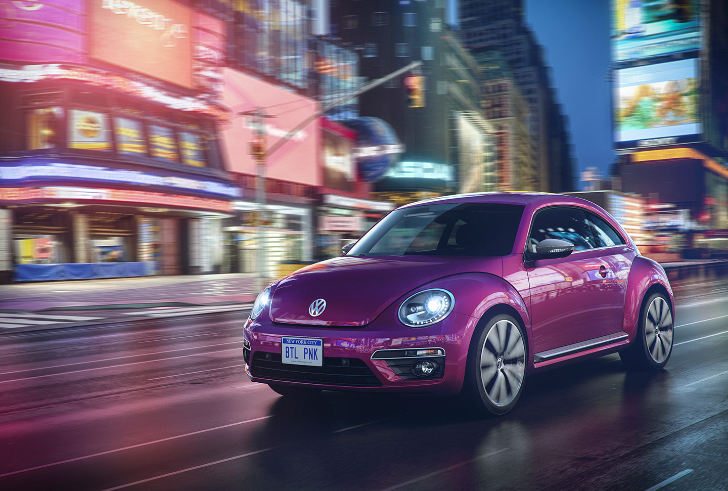 El VW Beetle se viste de rosa