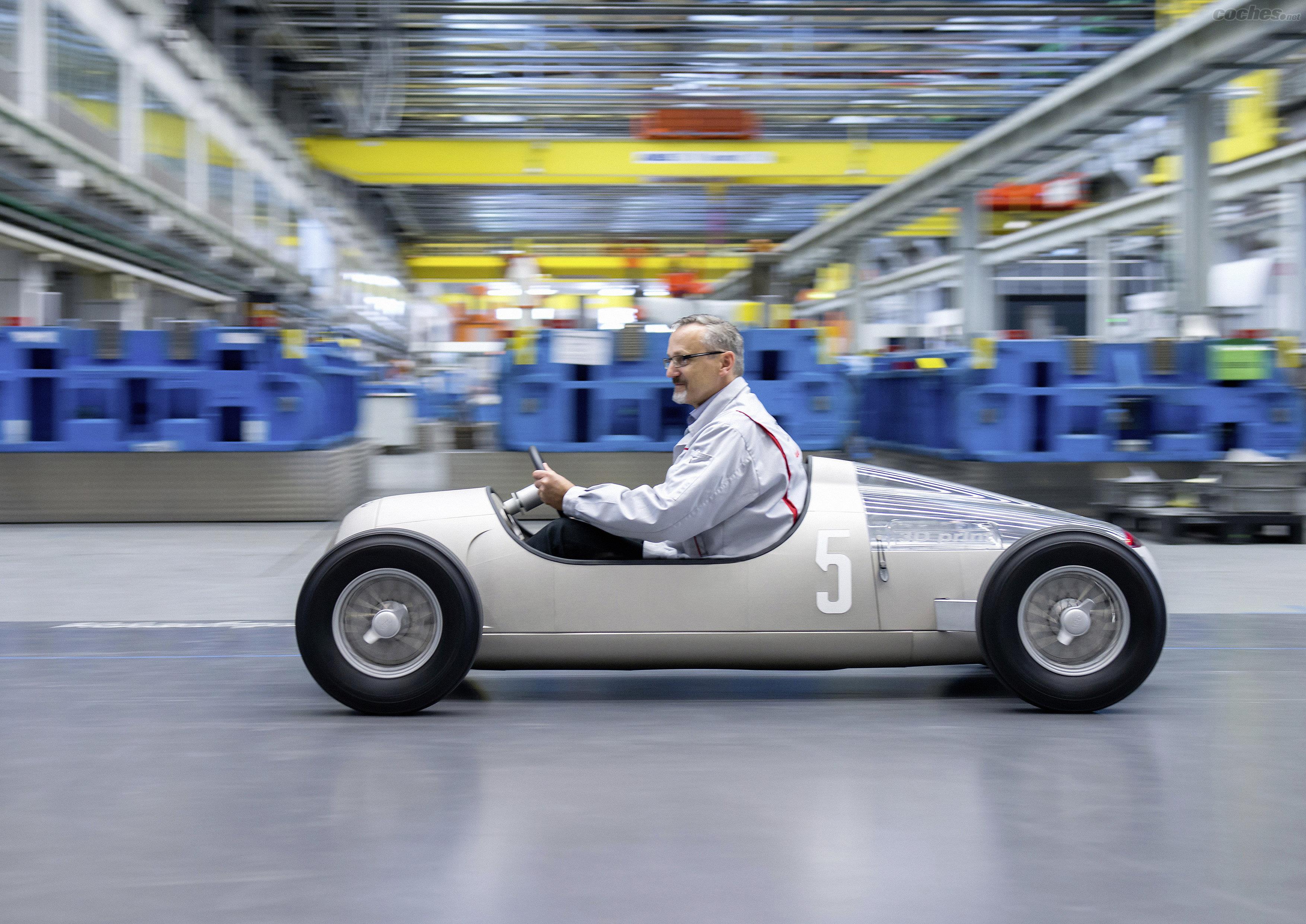 Audi recupera el histórico Auto Union Typ C… ¡con una impresora 3D!