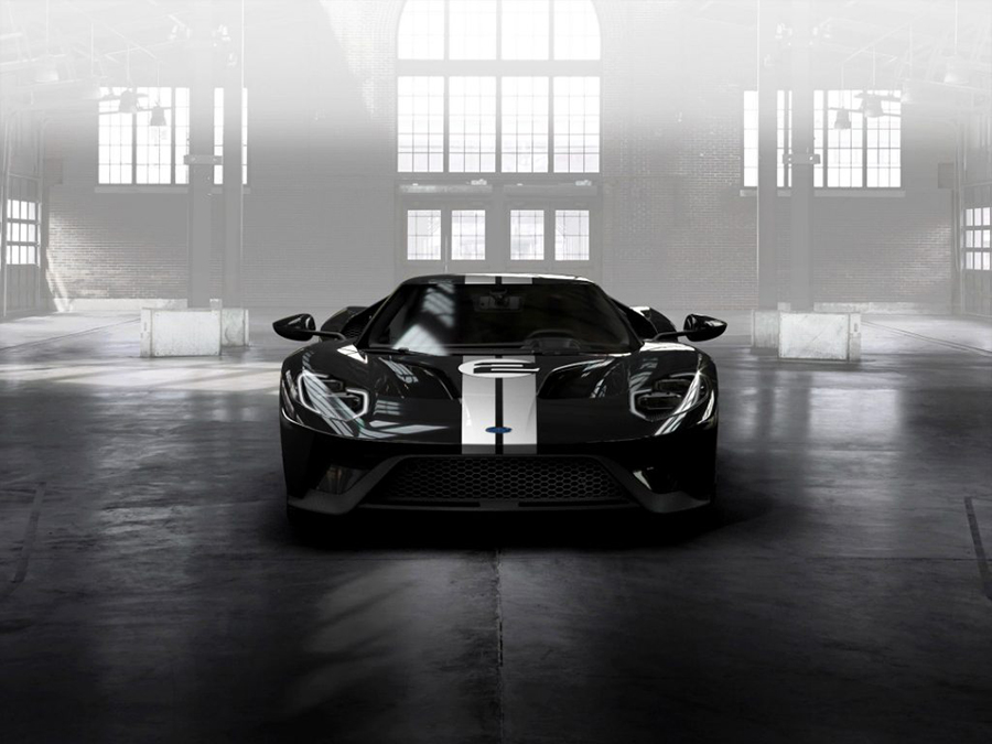 Negro profundo para la carrocería del Ford GT 66 Heritage Edition