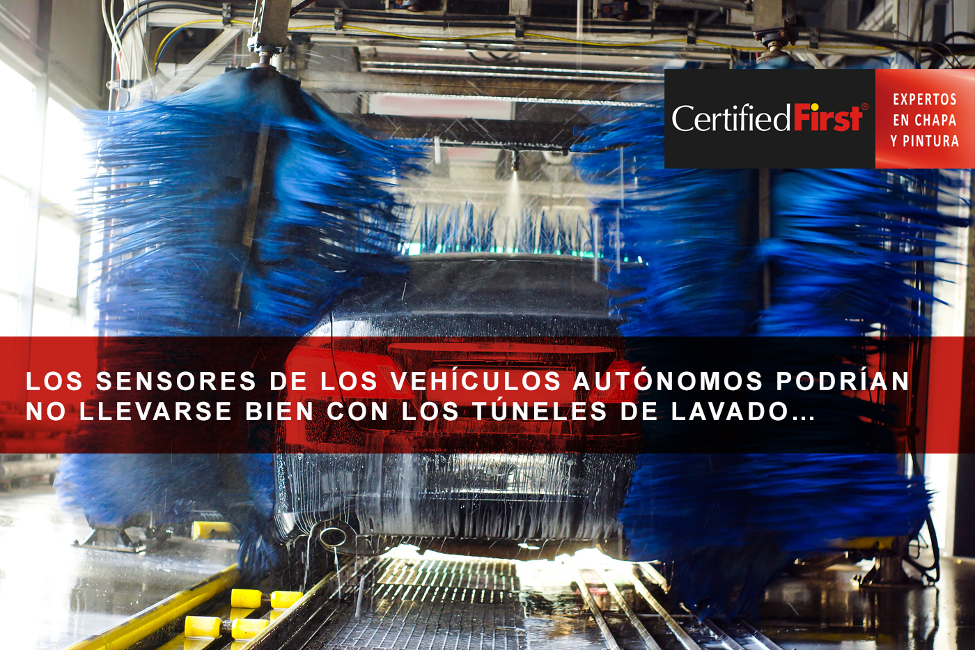 Los sensores de los vehículos autónomos podrían no llevarse bien con los túneles de lavado automáticos…