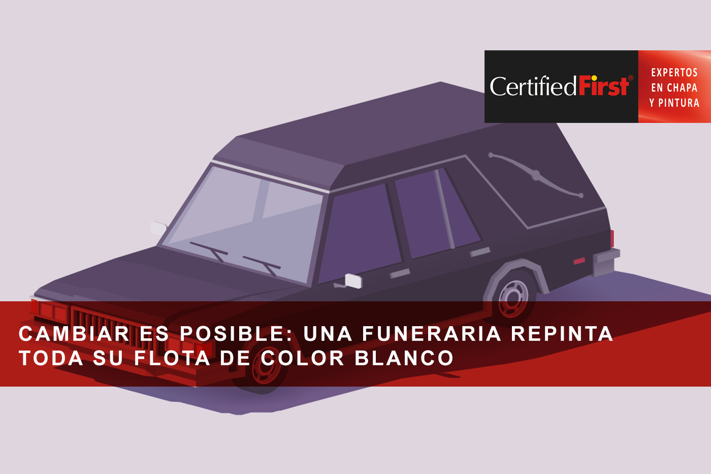 Cambiar es posible: Una funeraria repinta toda su flota de color blanco