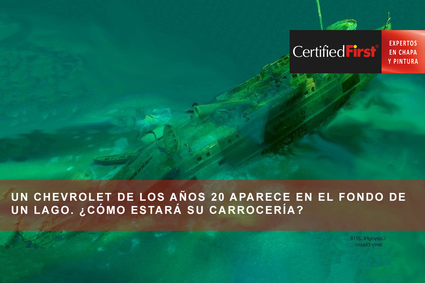 Un Chevrolet de los años 20 aparece en el fondo de un lago. ¿Cómo estará su carrocería?