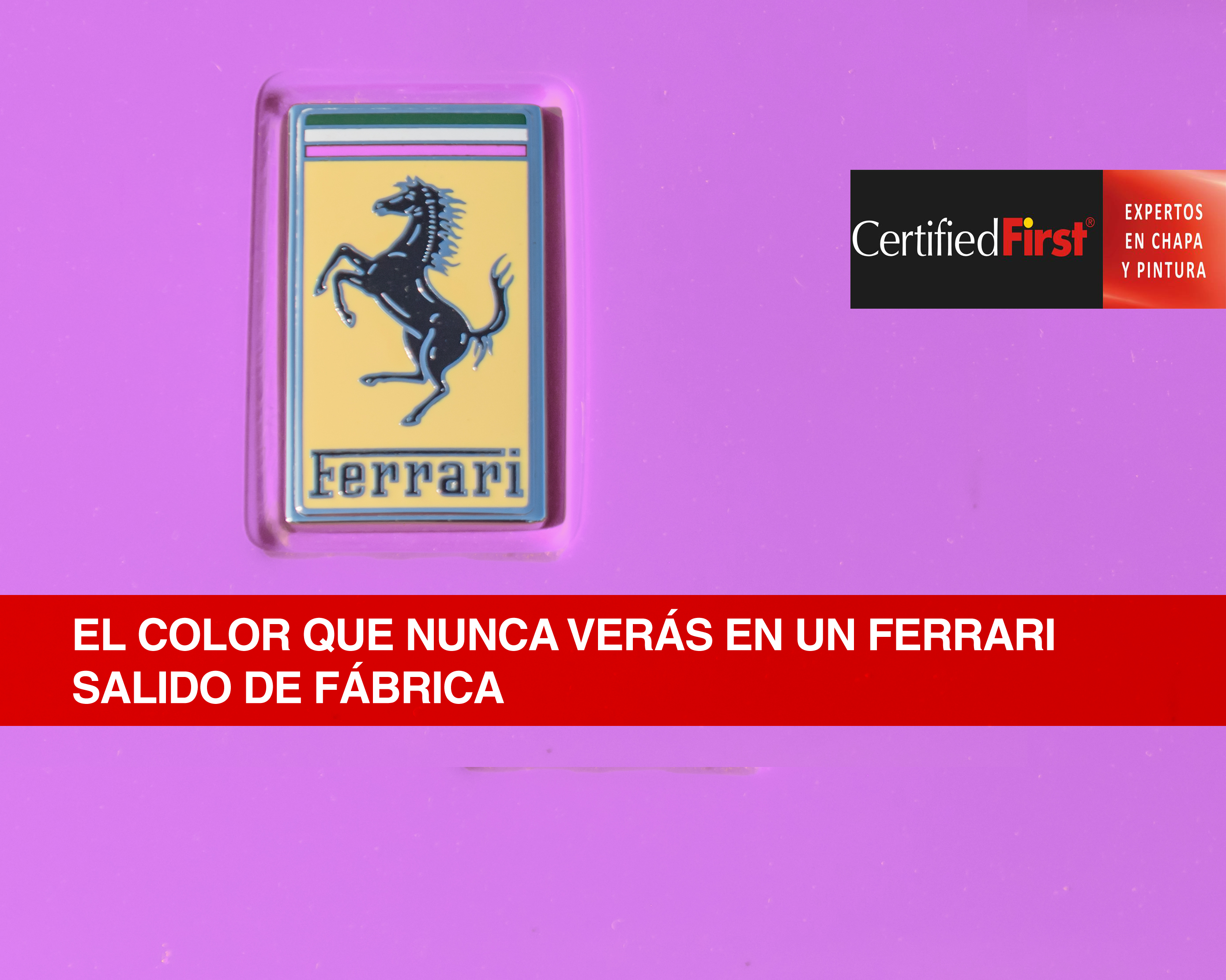 El color que nunca verás en un Ferrari salido de fábrica