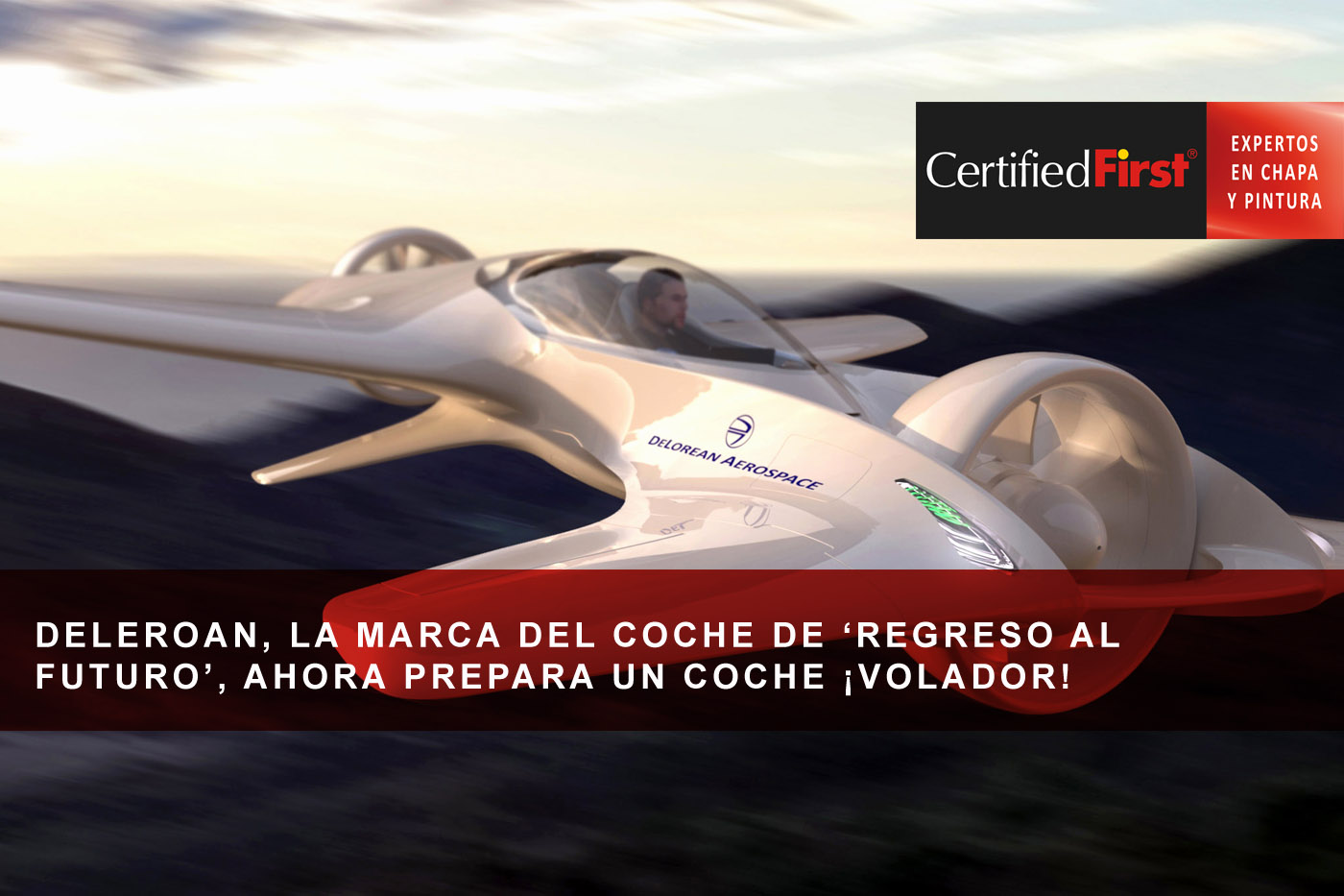 DeLeroan, la marca del coche de 'Regreso al futuro', ahora prepara un coche ¡volador!