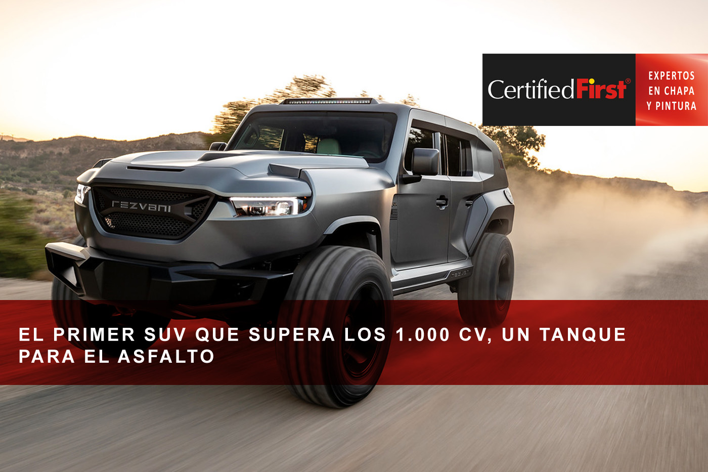 El primer SUV que supera los 1.000 CV, un tanque para el asfalto