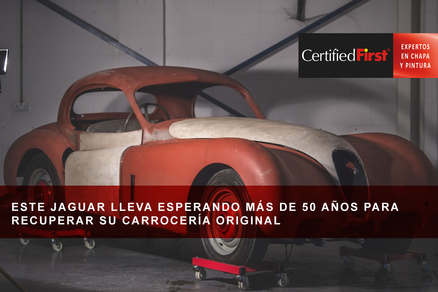 Este Jaguar lleva esperando más de 50 años para recuperar su carrocería original