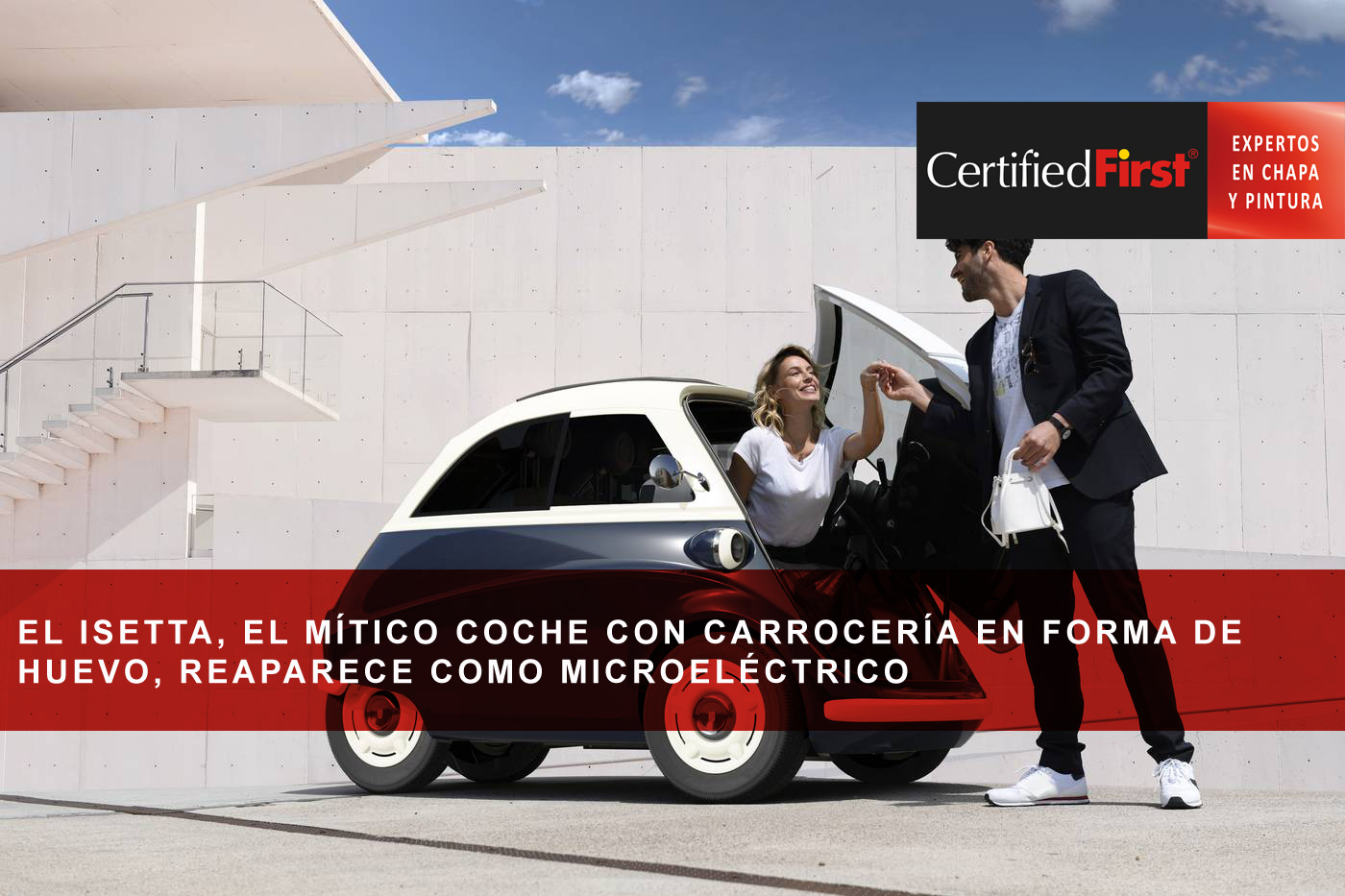 El Isetta, el mítico coche con carrocería en forma de huevo, reaparece como microeléctrico