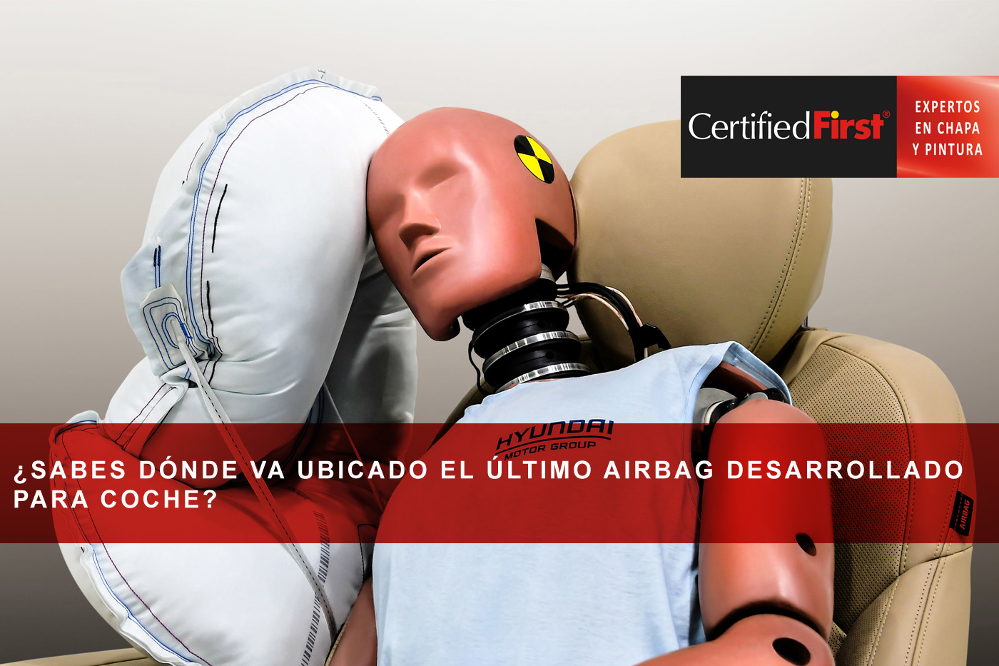 ¿Sabes dónde va ubicado el último airbag desarrollado para coche?