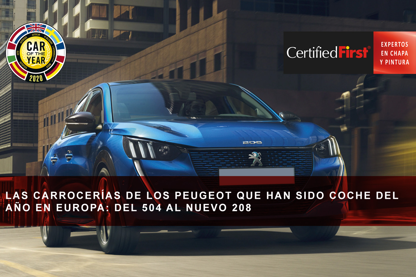 Las carrocerías de los Peugeot que han sido Coche del Año en Europa: del 504 al nuevo 208