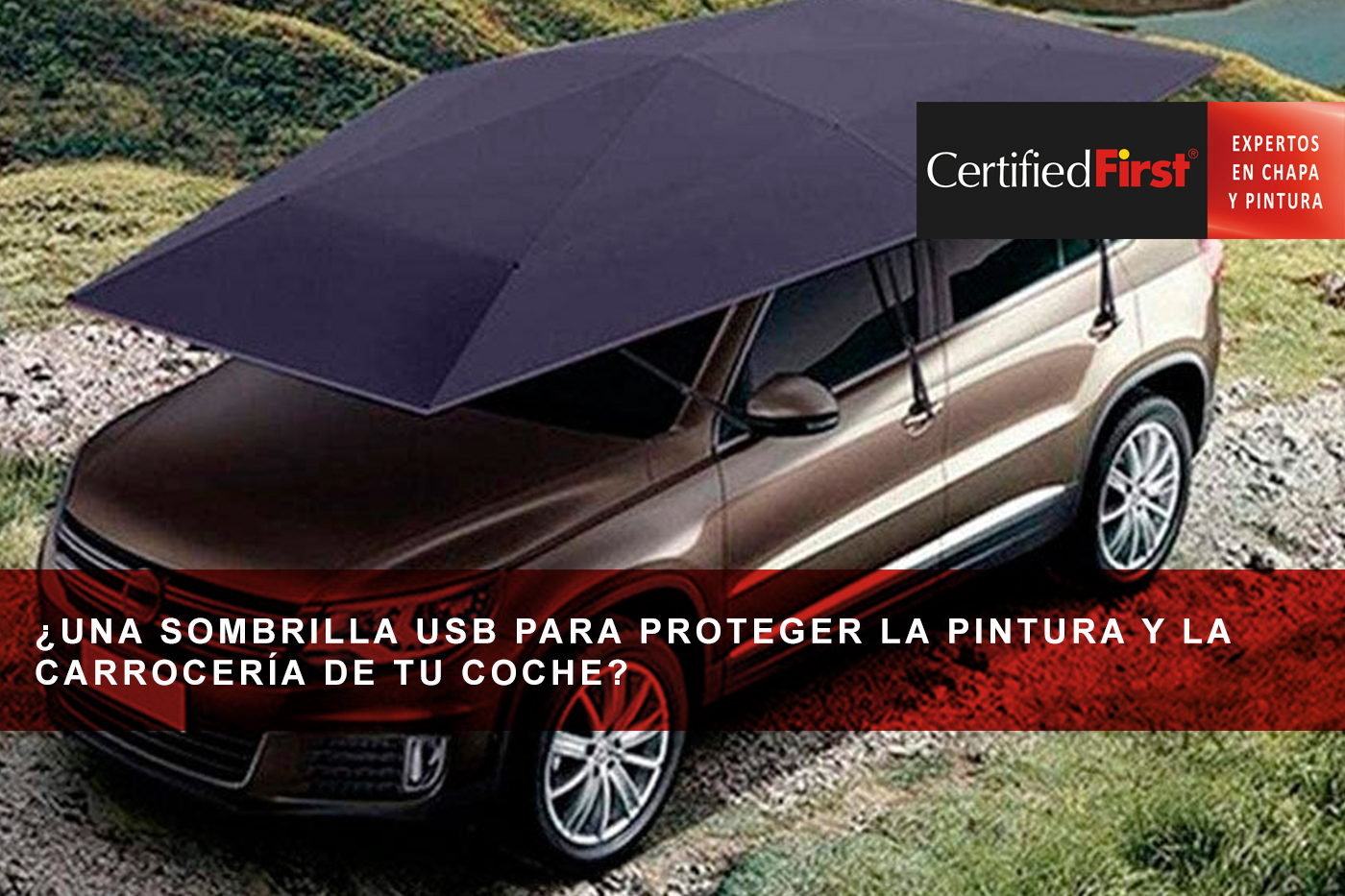 ¿Una sombrilla USB para proteger la pintura y la carrocería de tu coche?