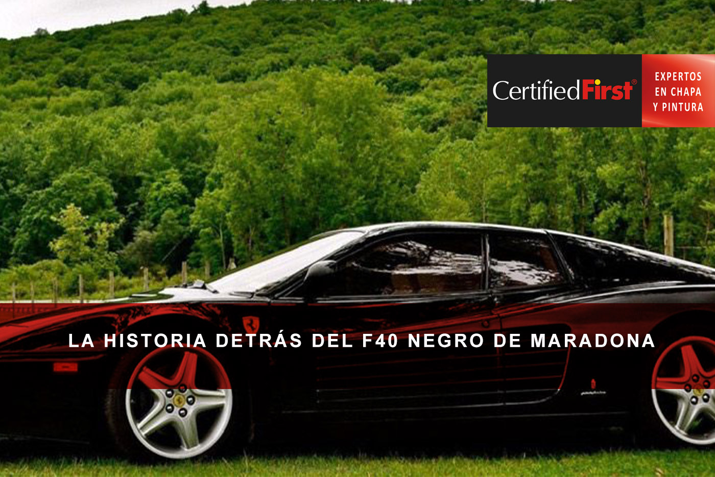 ¿Conoces la historia que hay detrás del Ferrari F40 negro de Maradona?