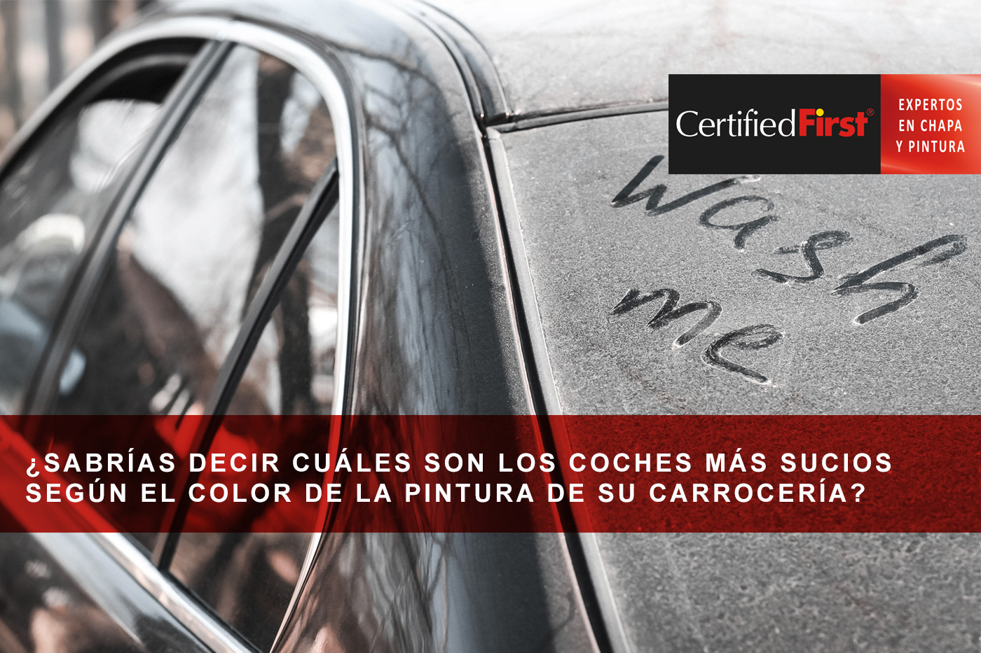 ¿Sabrías decir cuáles son los coches más sucios según el color de la pintura de su carrocería?