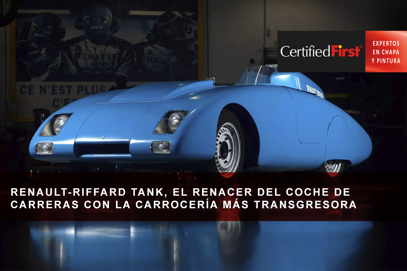 Renault-Riffard Tank, el renacer del coche de carreras con la carrocería más transgresora