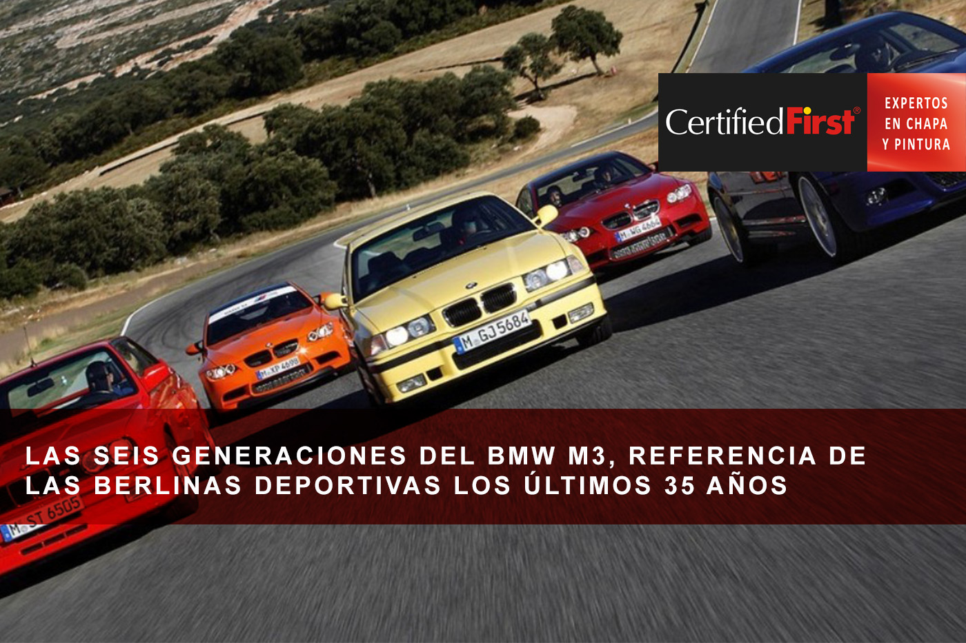 Las seis generaciones del BMW M3, referencia de las berlinas deportivas los últimos 35 años