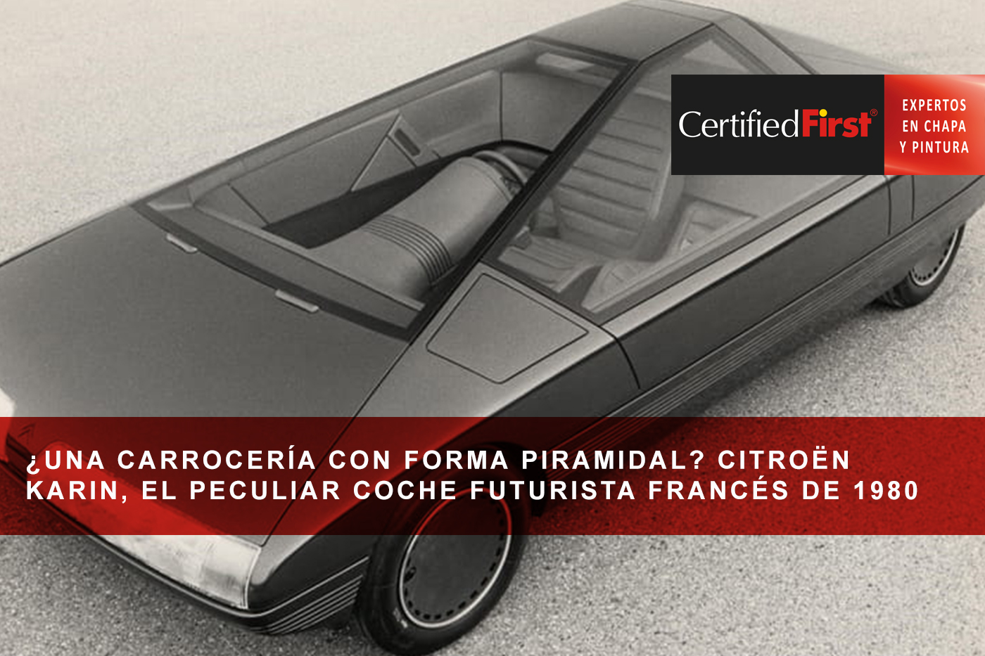 ¿Una carrocería con forma piramidal? Citroën Karin, el peculiar coche futurista francés de 1980