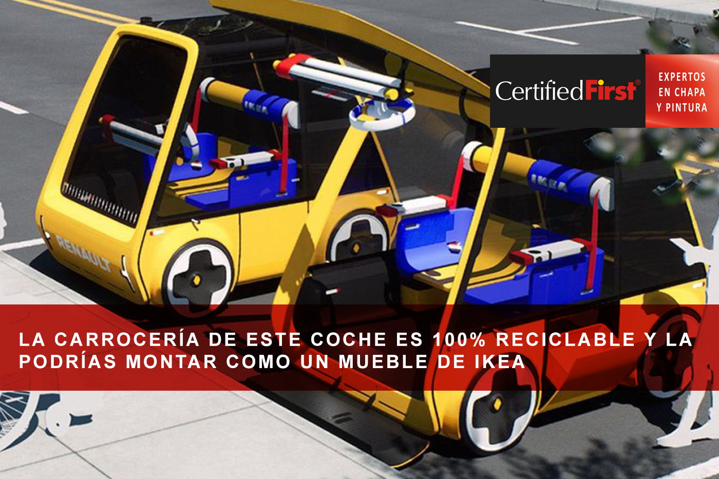 La carrocería de este coche es 100% reciclable y la podrías montar como un mueble de Ikea