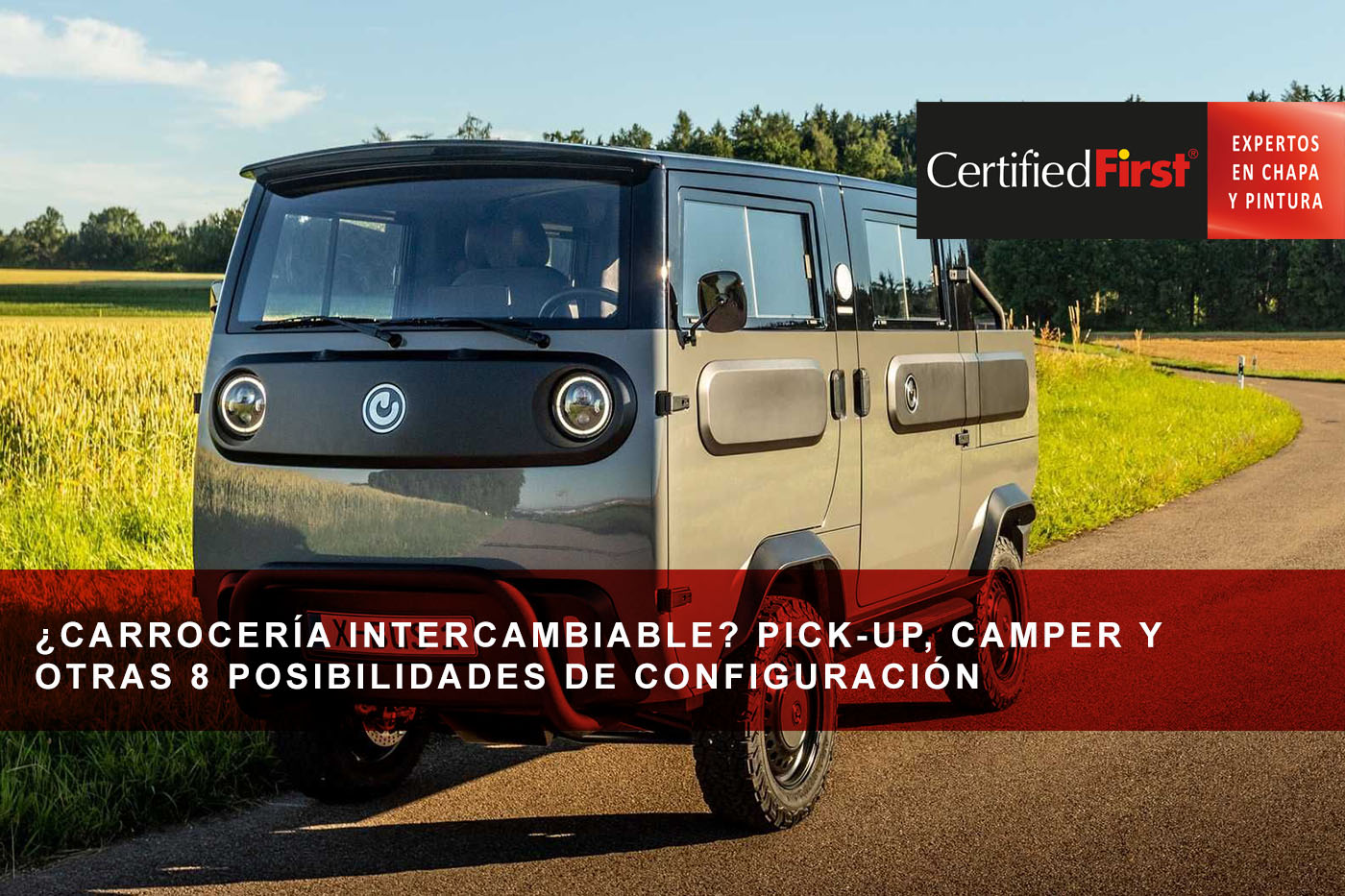 ¿Carrocería intercambiable? Pick-up, camper y otras 8 posibilidades de configuración