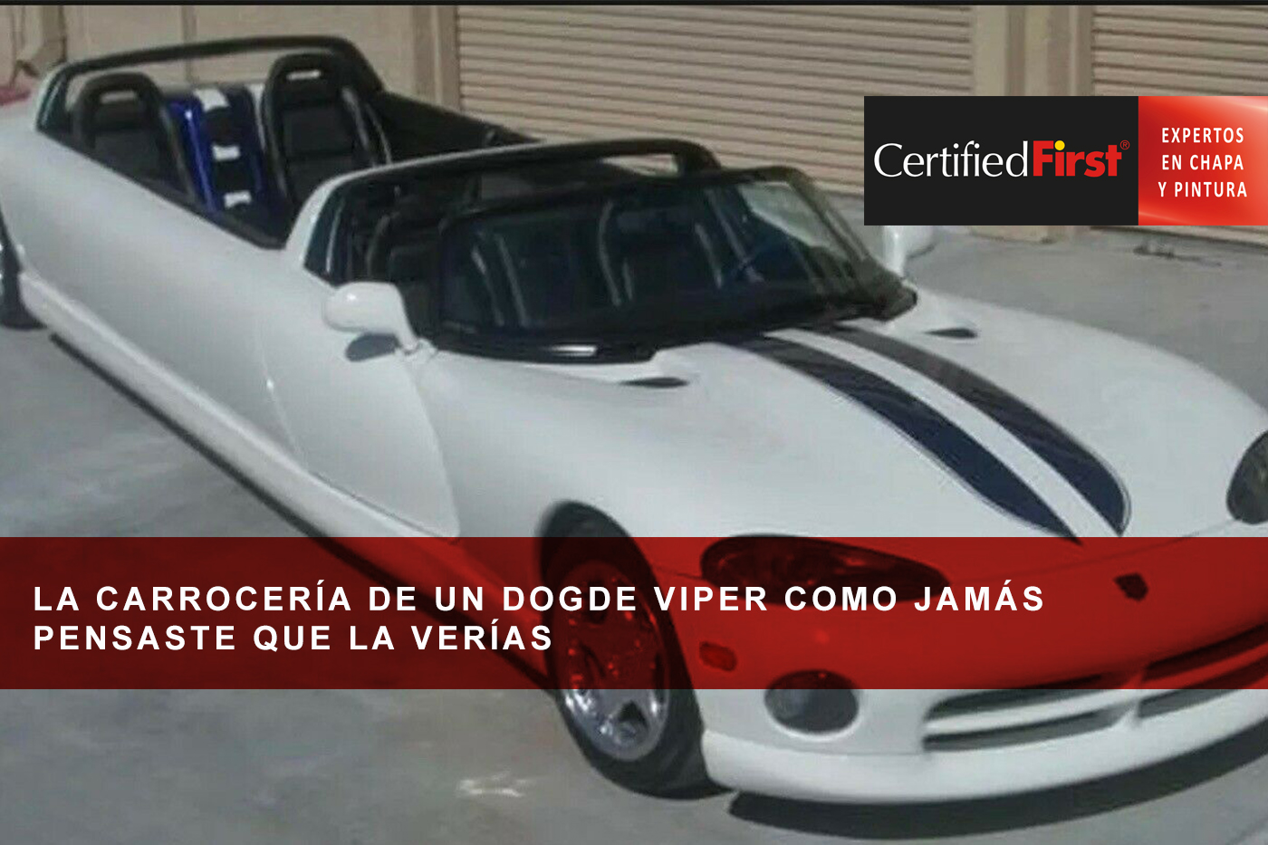 La carrocería de un Dogde Viper como jamás pensaste que la verías