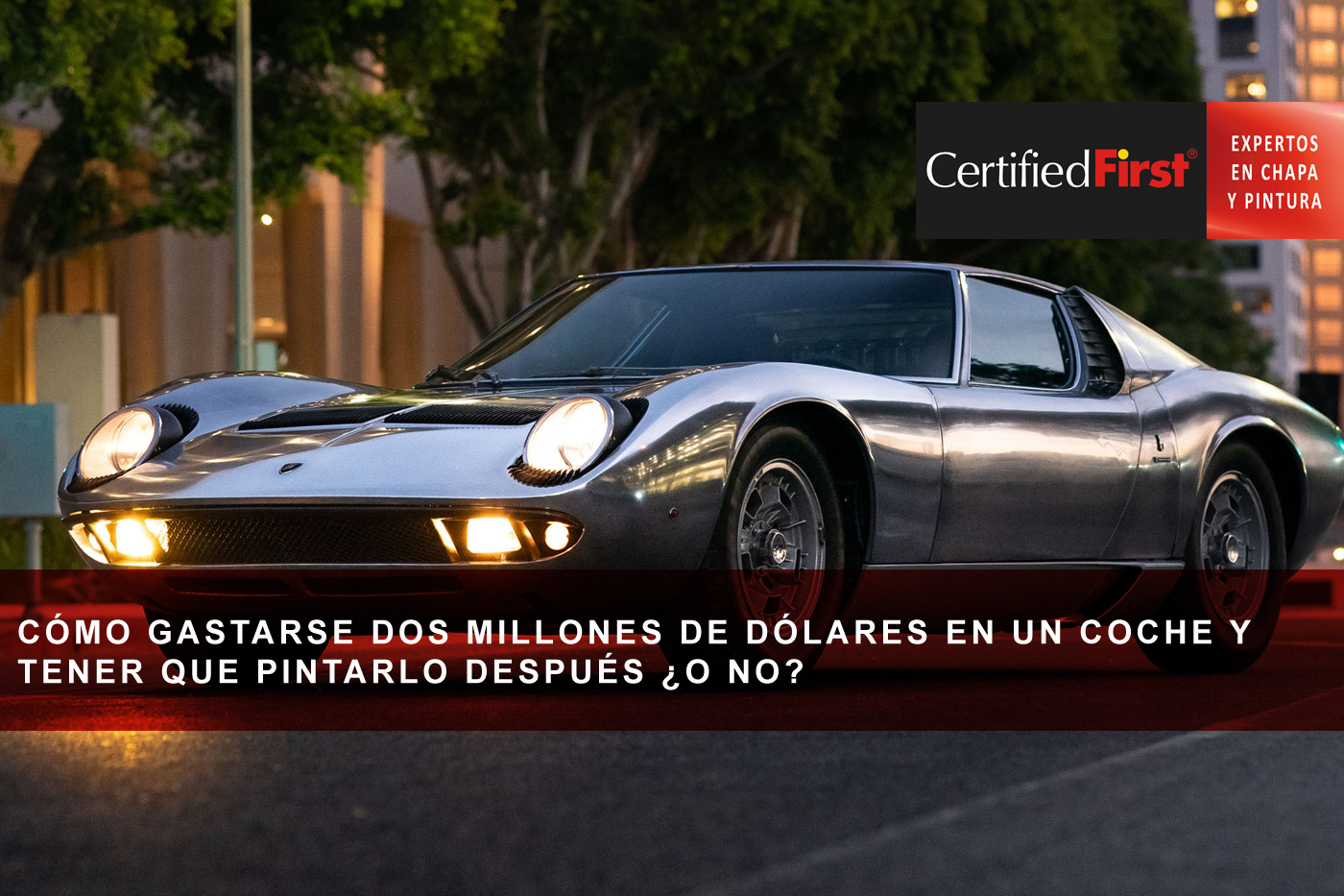 Cómo gastarse dos millones de dólares en un coche y tener que pintarlo después ¿o no?