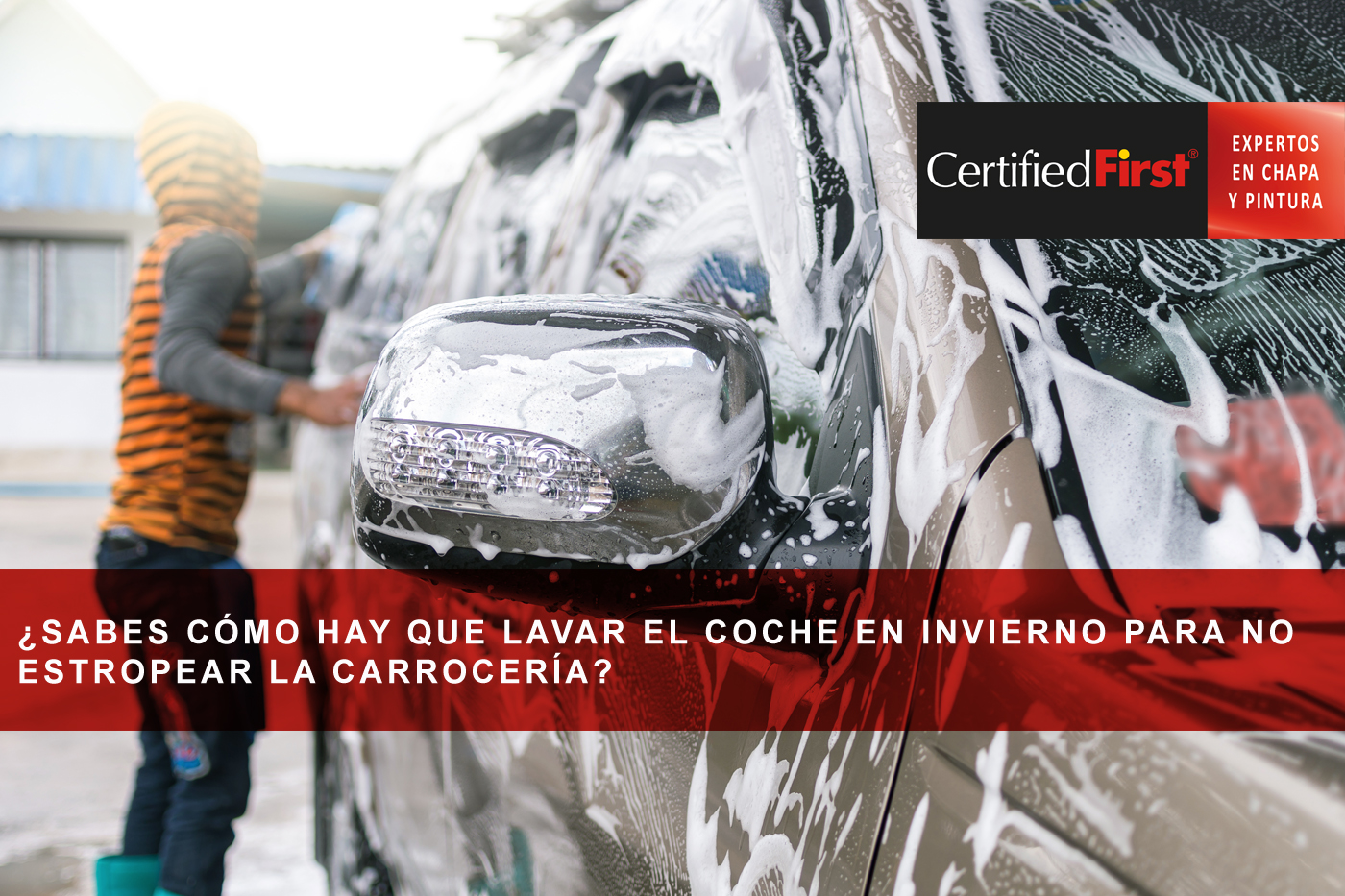 ¿Sabes cómo hay que lavar el coche en invierno para no estropear la carrocería?