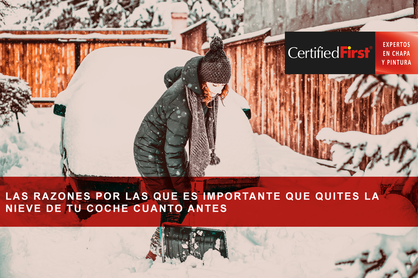 Las razones por las que es importante que quites la nieve de tu coche cuanto antes