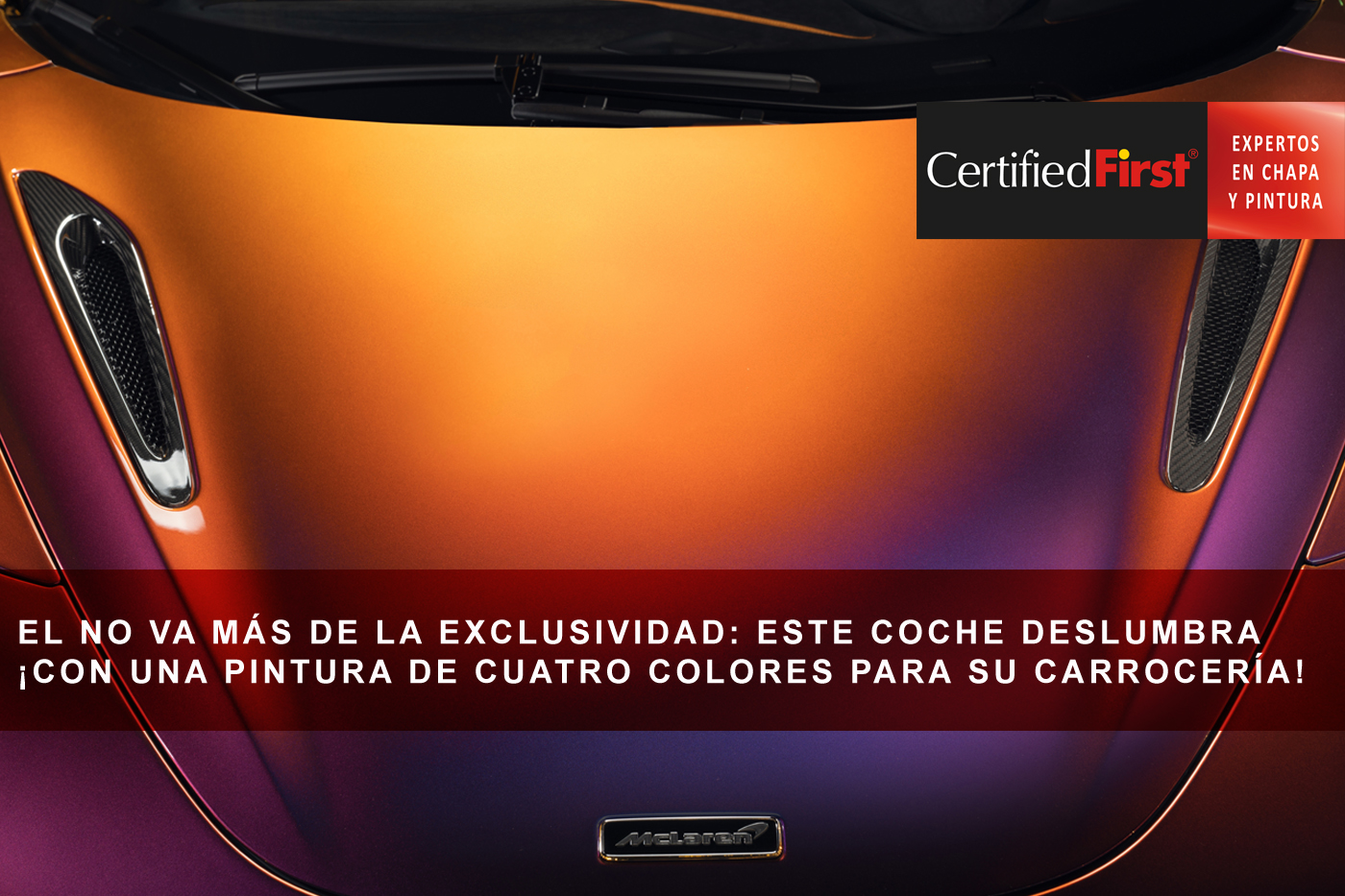 El no va más de la exclusividad: este coche deslumbra ¡con una pintura de cuatro colores para su carrocería!