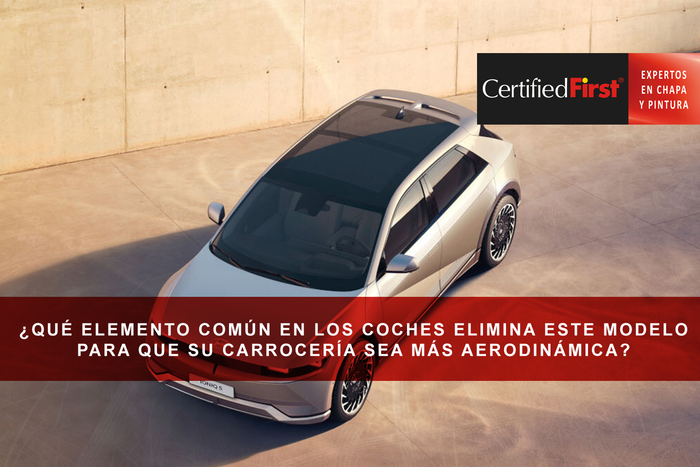 ¿Qué elemento común en los coches elimina este modelo para que su carrocería sea más aerodinámica?