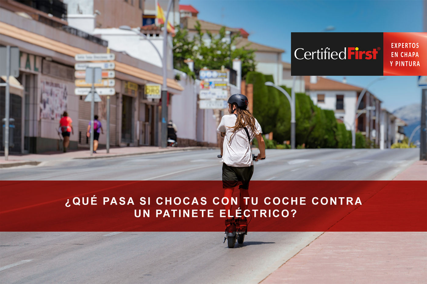 ¿Qué pasa si chocas con tu coche contra un patinete eléctrico?