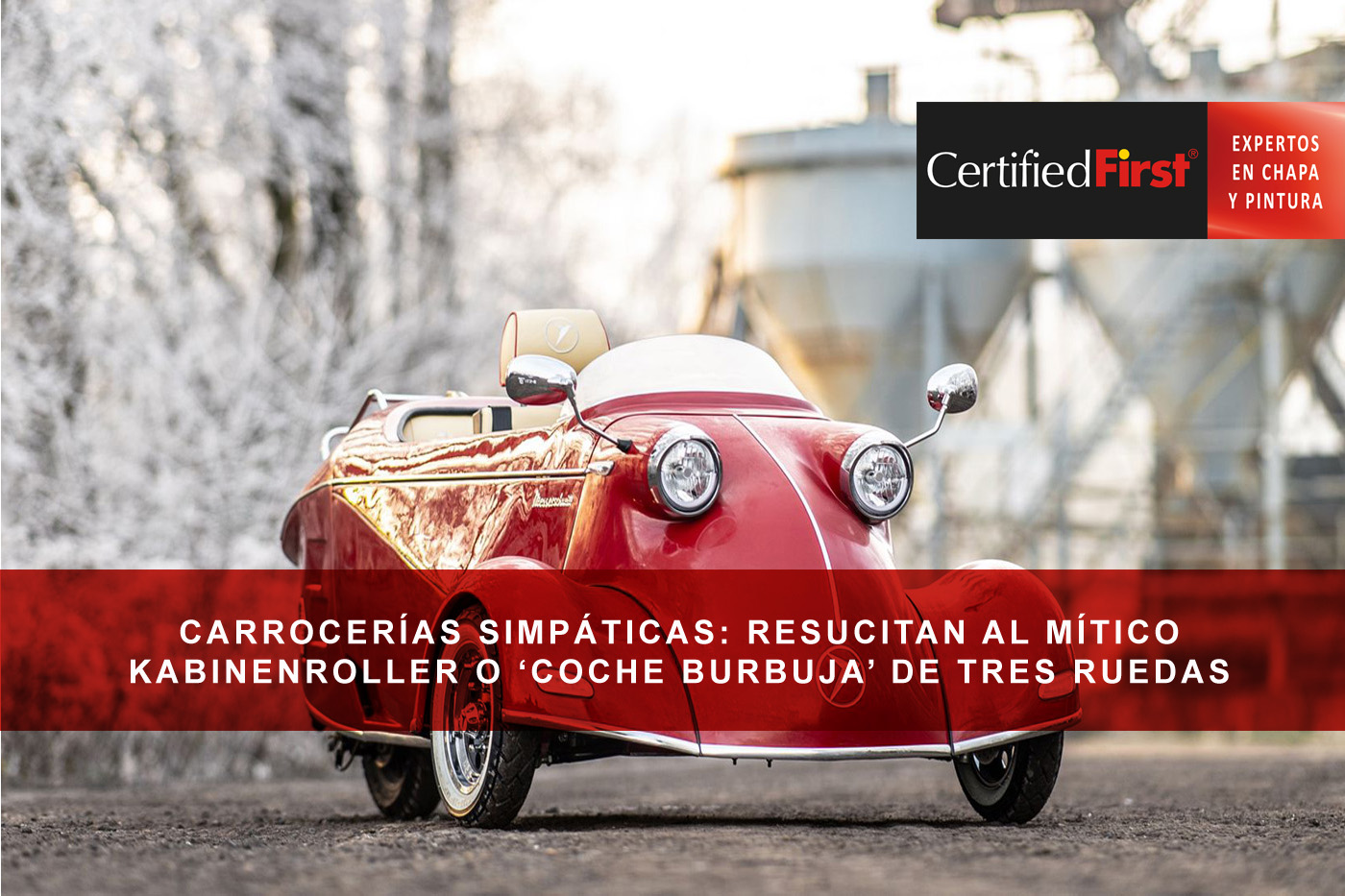 Carrocerías simpáticas: resucitan al mítico Kabinenroller o 'coche burbuja' de tres ruedas