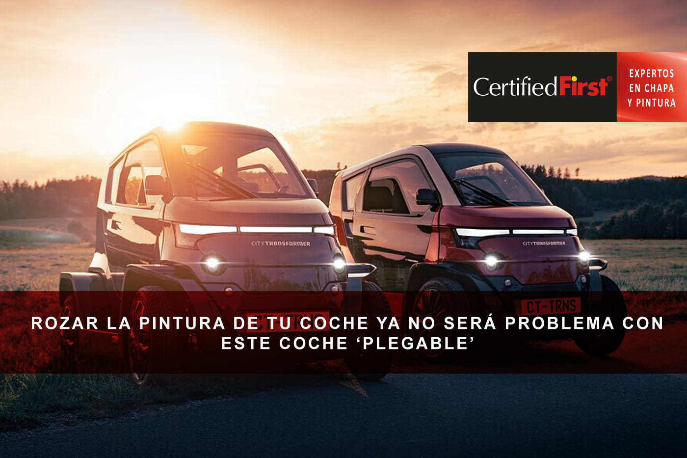 Rozar la pintura de tu coche ya no será problema con este coche ‘plegable’