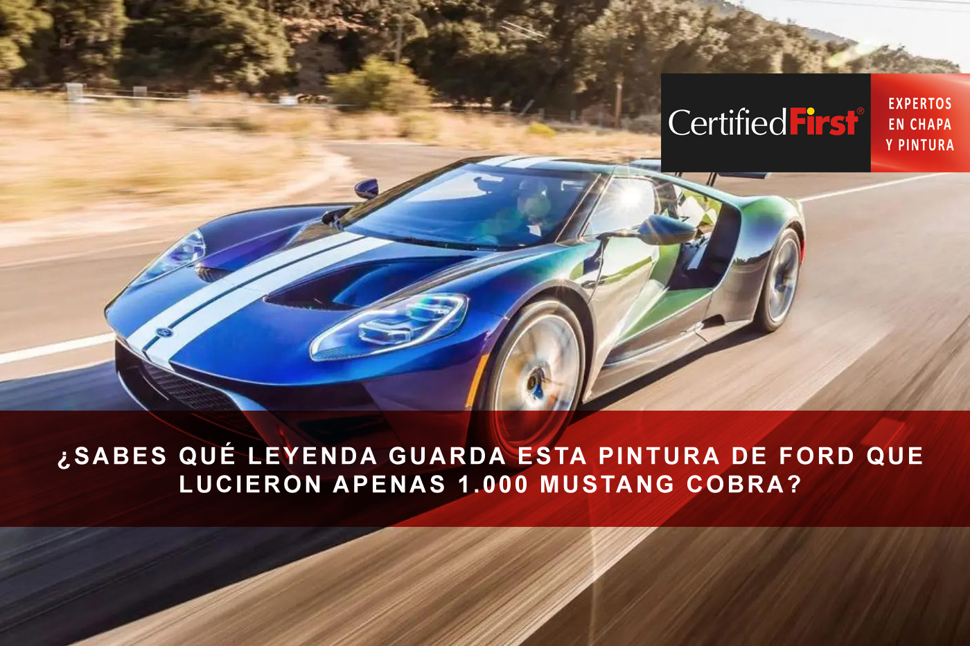 ¿Sabes qué leyenda guarda esta pintura de Ford que lucieron apenas 1.000 Mustang Cobra?