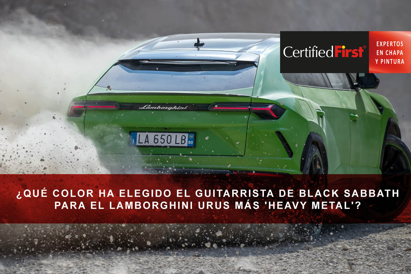 ¿Qué color ha elegido el guitarrista de Black Sabbath para el Lamborghini Urus más 'heavy metal'?