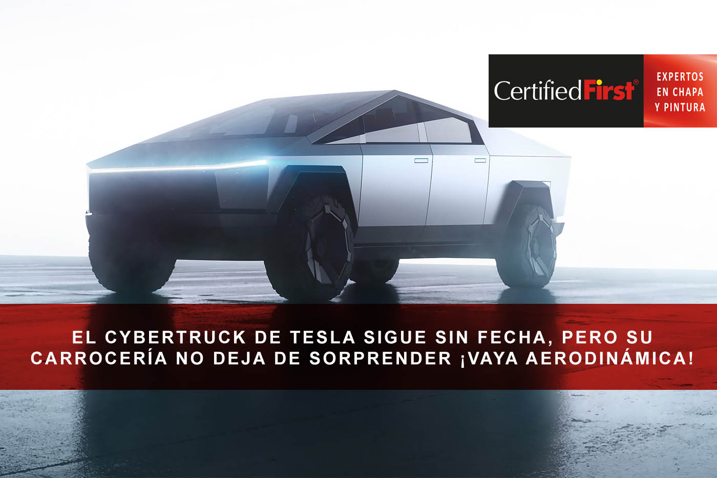 El Cybertruck de Tesla sigue sin fecha, pero su carrocería no deja de sorprender ¡Vaya aerodinámica!