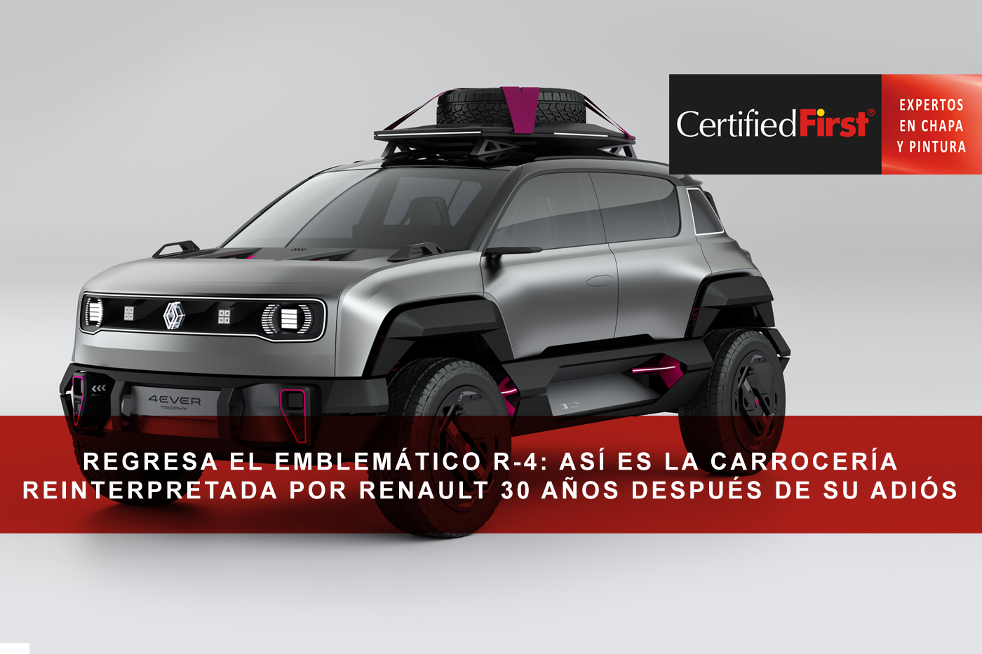 Regresa el emblemático R-4: así es la carrocería reinterpretada por Renault 30 años después de cesar su producción