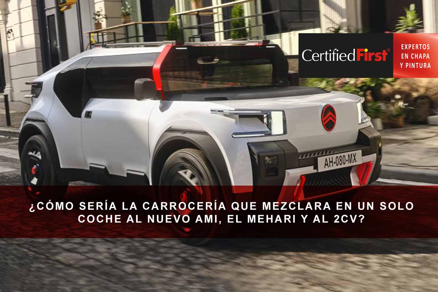 ¿Cómo sería la carrocería que mezclara en un solo coche al nuevo Ami, el Mehari y al 2CV?