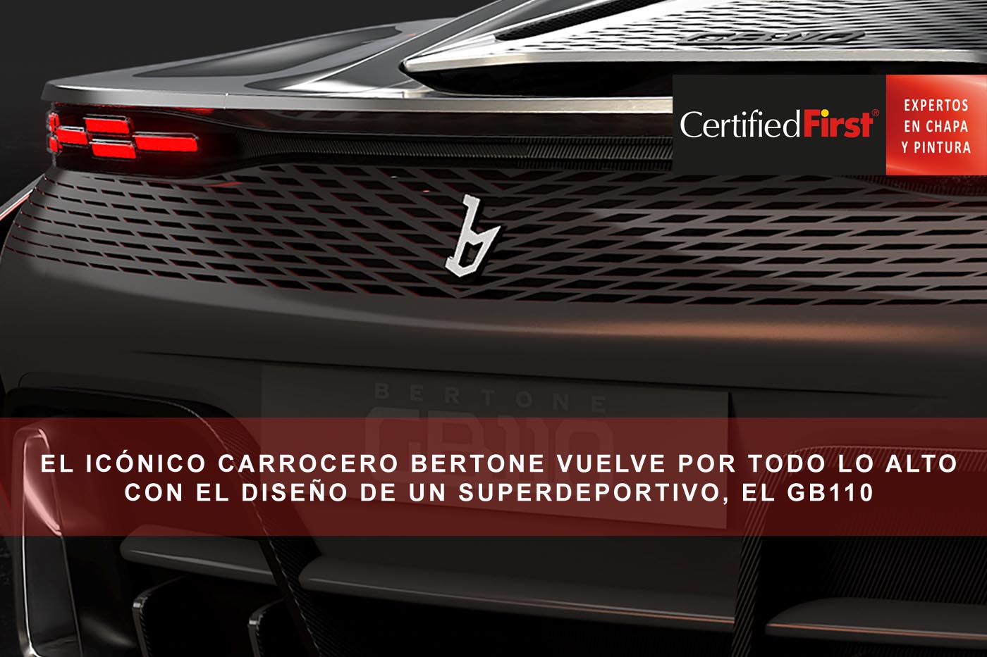 El icónico carrocero Bertone vuelve por todo lo alto con el diseño de un superdeportivo, el GB 110