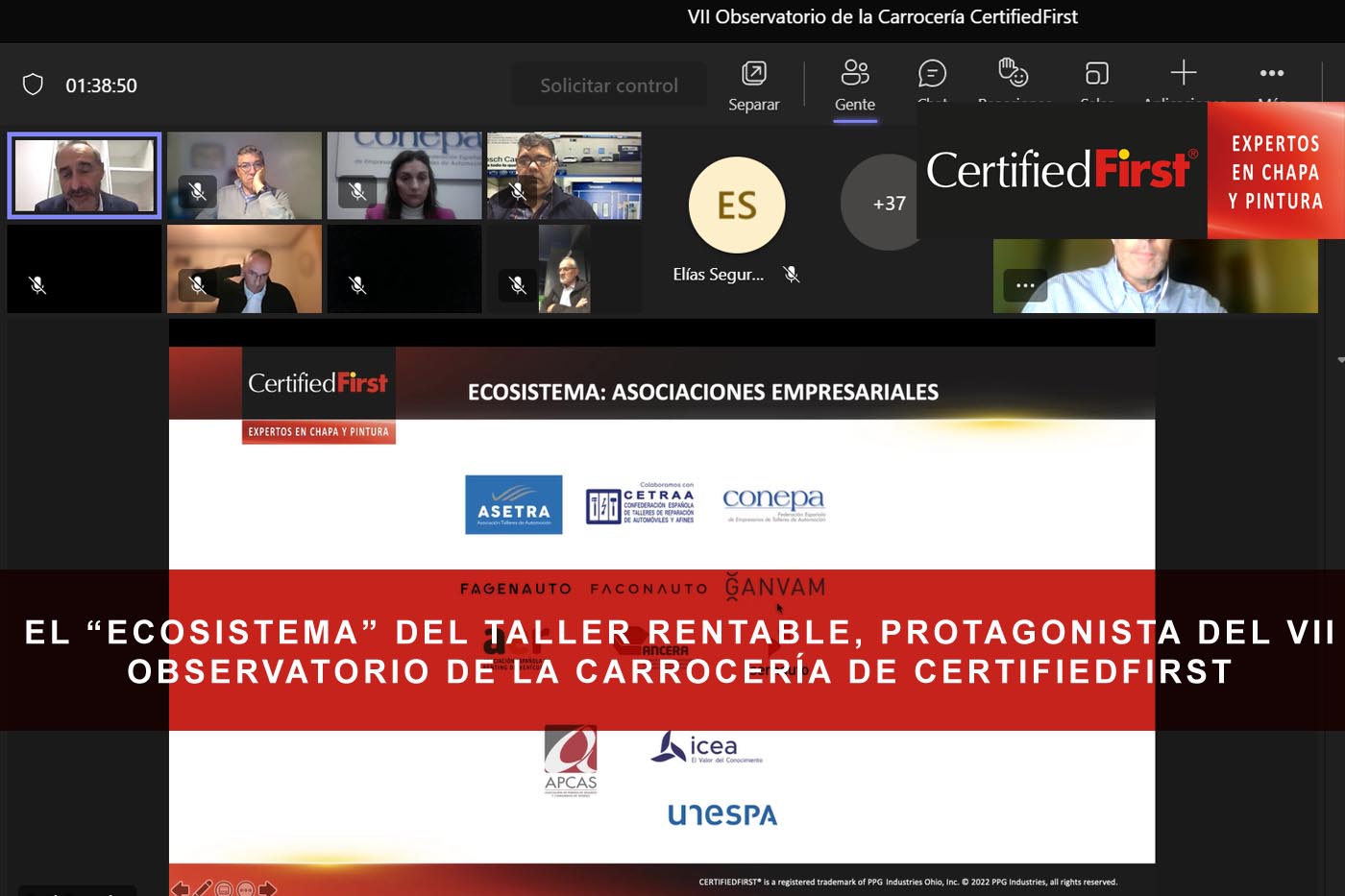 El “ecosistema” del taller rentable, protagonista del VII Observatorio de la Carrocería de CertifiedFirst
